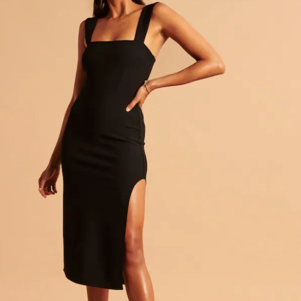 NWT Abercrombie Wide Strap Midi Dress Size XS